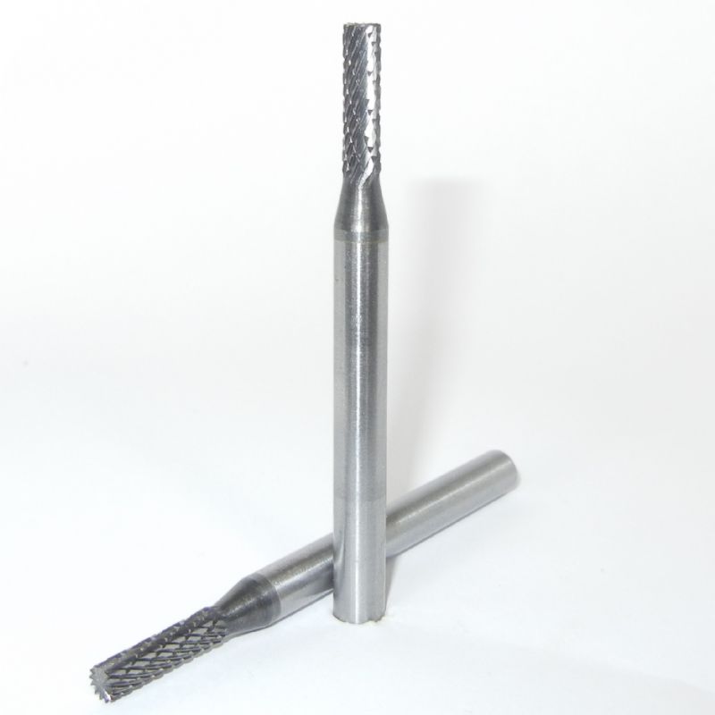 fresa metallo duro integrale cilindro taglio testa Ø mm. 4 x 16 x 66 perno 6 taglio E 6 z 13