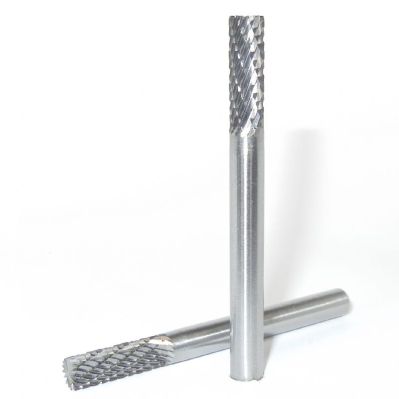 fresa metallo duro integrale cilindro taglio testa Ø mm. 6 x 16 x 61 perno 6 taglio E 6 z 16