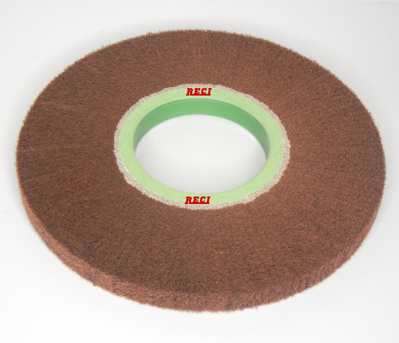 Ruote Lamellari in Panno Abrasivo diam. mm. 200 x 15 x foro 76 corindone grana A/F tipo d.12