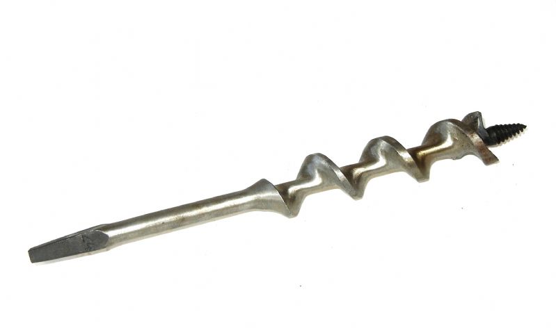 punta per legno mecchia tipo douglas irwin elica semplice Ø 24 x 210 mm. codolo quadro