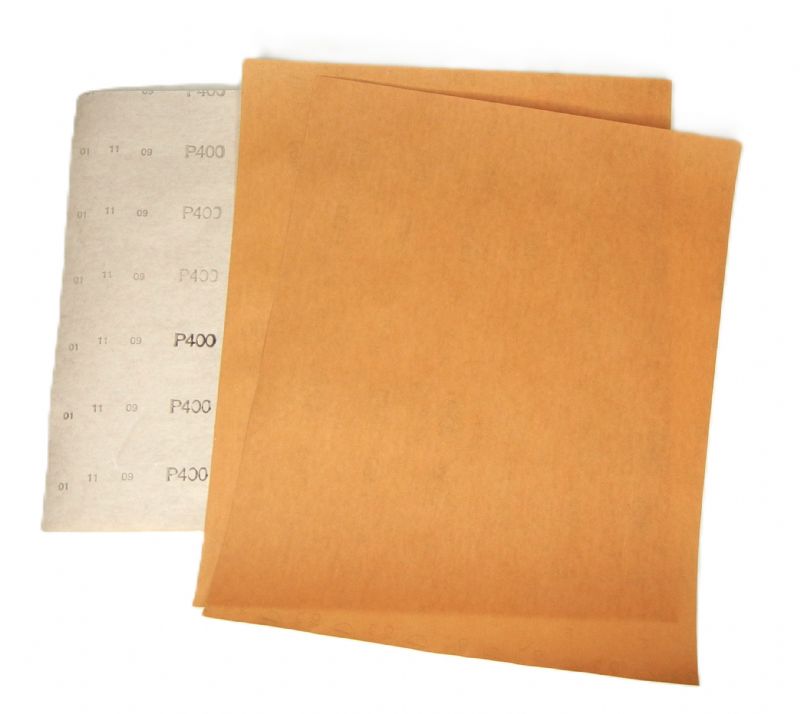 fogli carta abrasiva spaziata flex red secco mm. 230 x 280 p 400 tipo corindone<br />#fogliocartaabrasiva