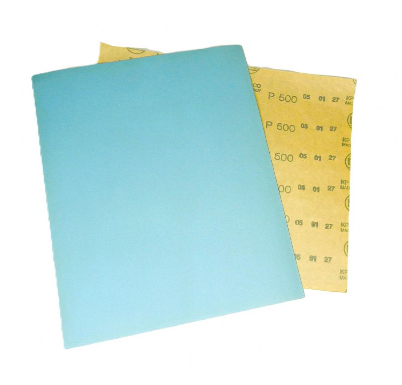 fogli carta abrasiva spaziata flex red secco mm. 230 x 280 p 500 tipo corindone<br />#fogliocartaabrasiva