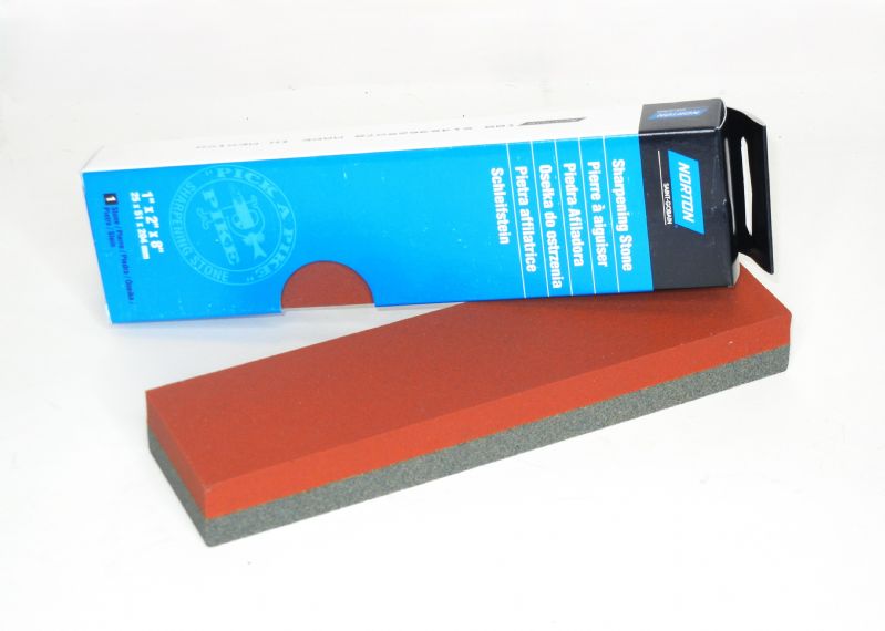Pietre India combinate NORTON sezione rettangolare mm. 24 x 50 x 205 a doppia grana grossa/fine. Cod. Norton 61463625078 Specifica 38A3201SV