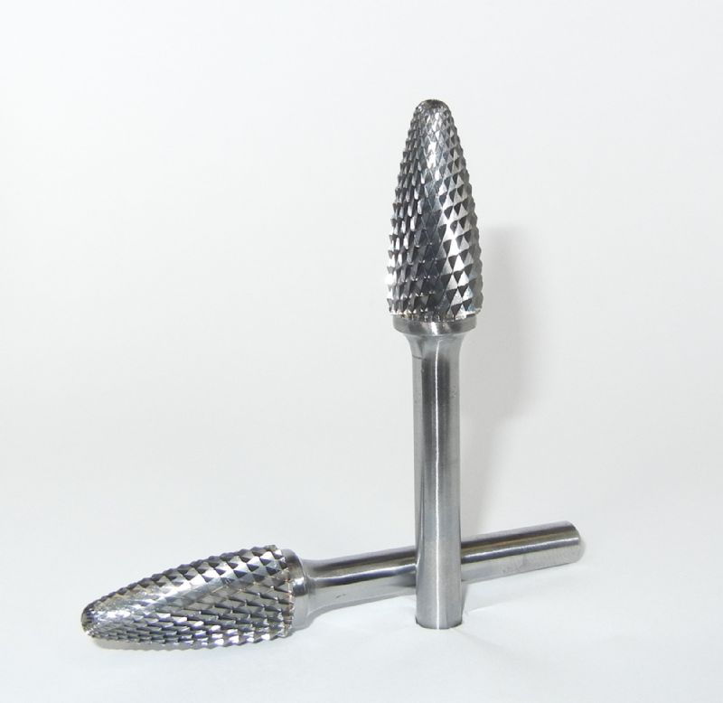 Fresa Metallo Duro integrale testa Ogiva Punta Arrotondata Ø mm. 12 x 25 x 70 perno 6 taglio E 4 z 24
