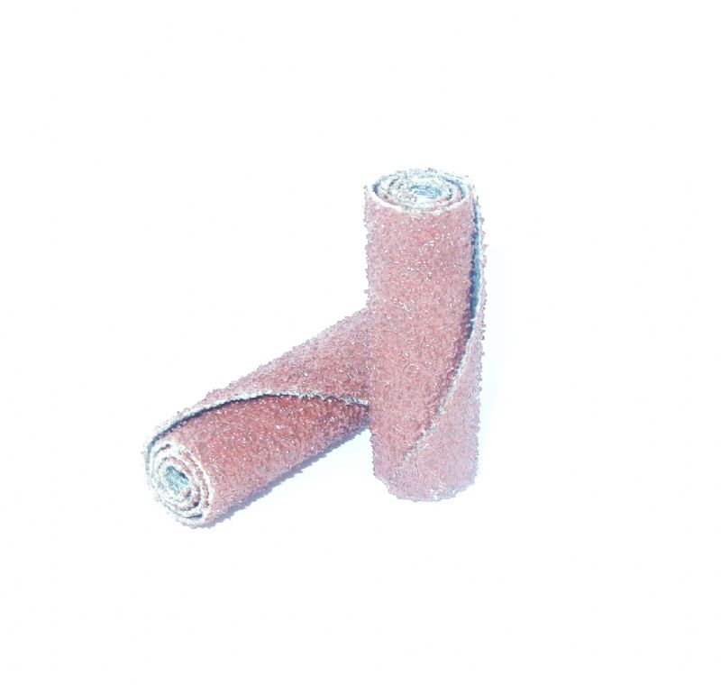 rullini cilindrici avvolti tela abrasiva resinata rosso/bruna corindone d. mm. 12 x 38 x f. 3  p 40 a