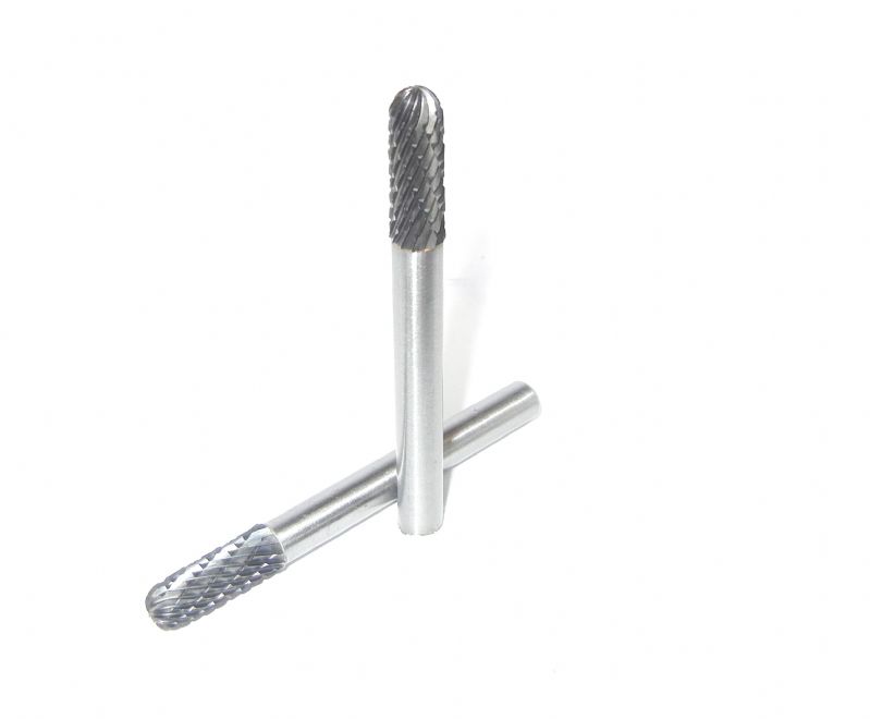 fresa metallo duro integrale cilindro testa sfera Ø mm. 6 x 16 x 63 perno 6 taglio E6
