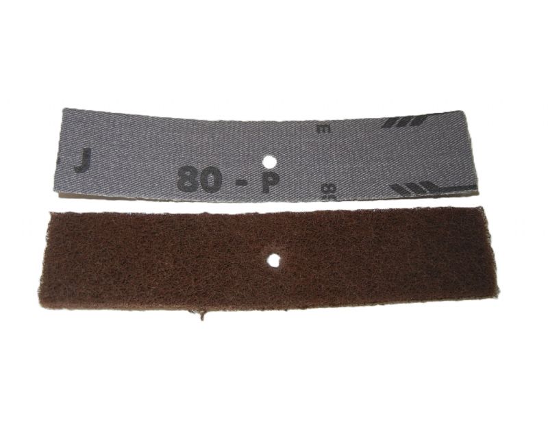 strisce abrasive in tela Flessibile (J) corindone mm. 30 x 140 x f. 5 p 80 a