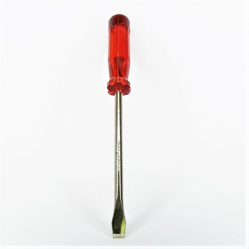 cacciavite - giravite 10 x 1,2 x 150 punta piana - a taglio manico in materiale antiurto isolato fino a 10.000 volt col. rosso