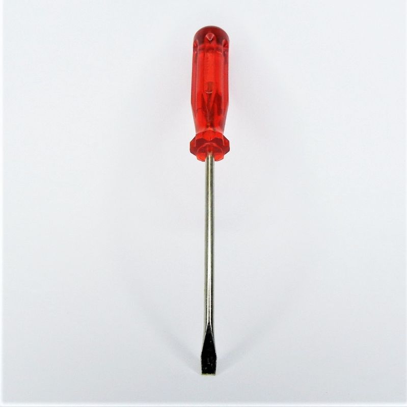 cacciavite - giravite 6 x 1 x 125 punta piana - a taglio manico in materiale antiurto isolato fino a 10.000 volt col. rosso