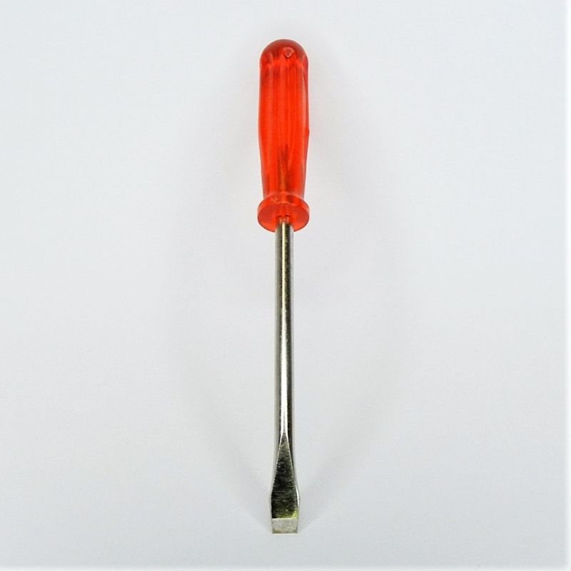 cacciavite - giravite 9 x 1,2 x 125 punta piana - a taglio manico in materiale antiurto isolato fino a 10.000 volt col. rosso