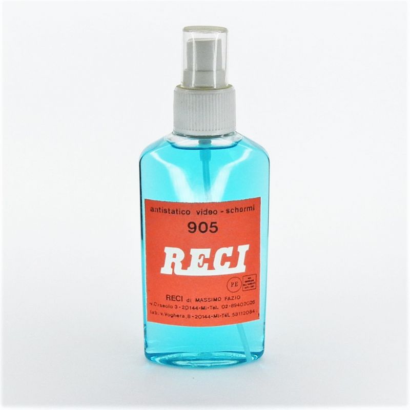 detergente antistatico video boccetta + vaporizzatore da 125 ml.