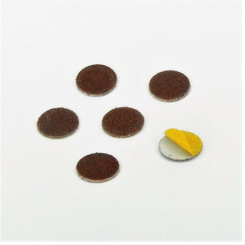 dischi abrasivi in tela corindone adesiva psa autoadesivi microdischi d. 10 mm. p 320 a