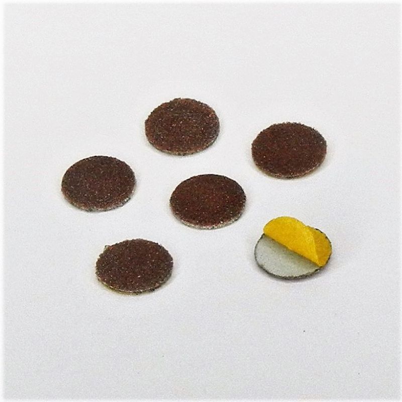 dischi abrasivi in tela corindone adesiva psa autoadesivi microdischi d. 12 mm. p 320 a