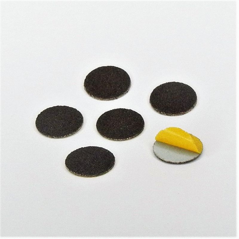 dischi abrasivi in tela corindone adesiva psa autoadesivi microdischi d. 18 mm. p 120 a