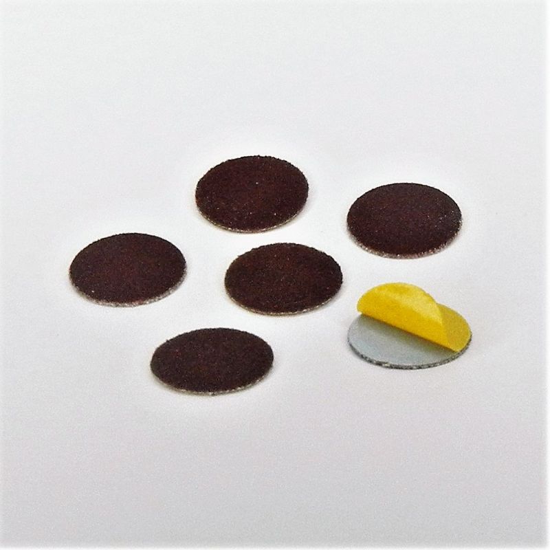 dischi abrasivi in tela corindone adesiva psa autoadesivi microdischi d. 20 mm. p 150 a