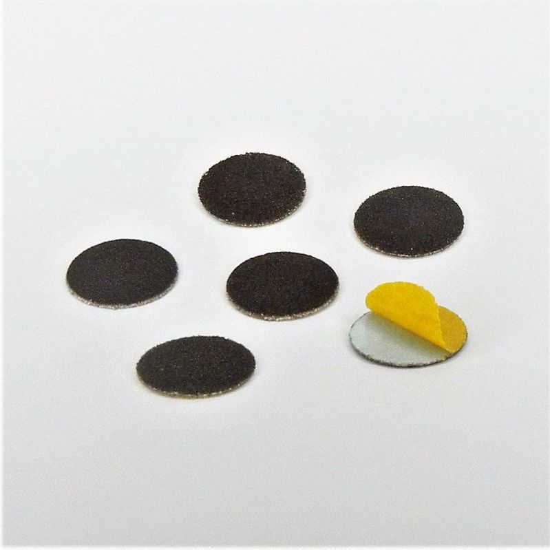 dischi abrasivi in tela corindone adesiva psa autoadesivi microdischi d. 20 mm. p 240 a