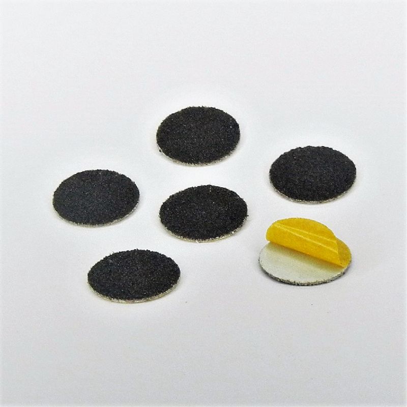 dischi abrasivi in tela corindone adesiva psa autoadesivi microdischi d. 20 mm. p 80 a