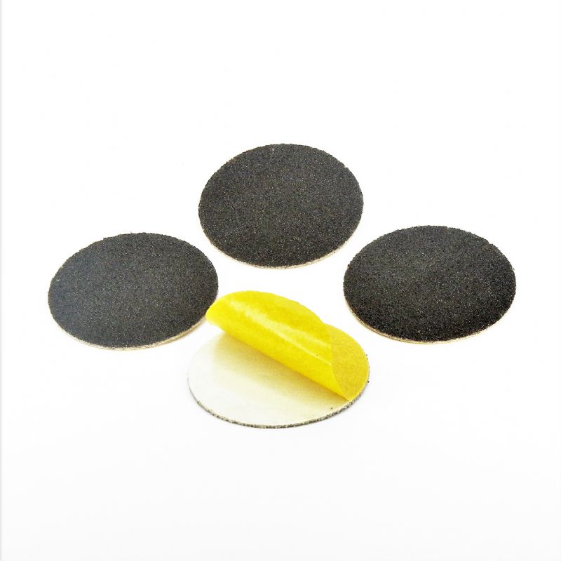 dischi abrasivi in tela corindone adesiva psa autoadesivi microdischi d. 40 mm. p 80 a