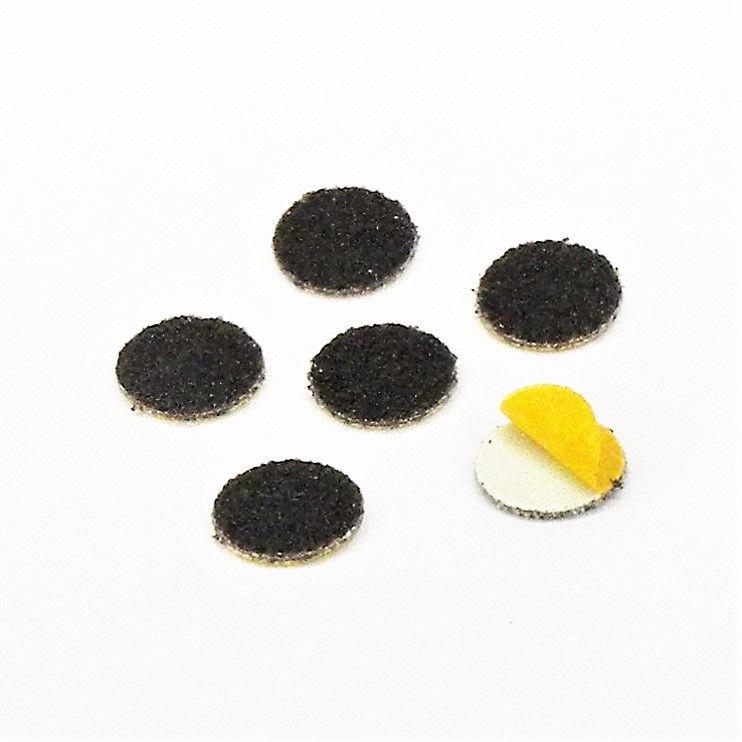 dischi abrasivi in tela corindone adesiva psa autoadesivi microdischi d. 10 mm. p 80 a