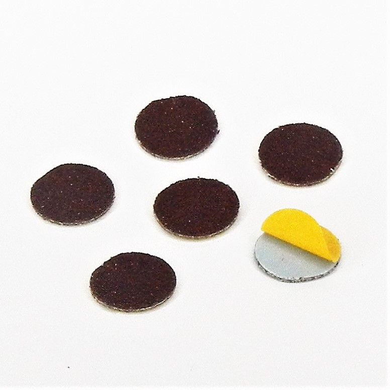 dischi abrasivi in tela corindone adesiva psa autoadesivi microdischi d. 12 mm. p 150 a