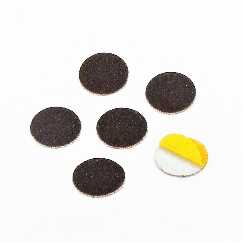dischi abrasivi in tela corindone adesiva psa autoadesivi microdischi d. 15 mm. p 220 a