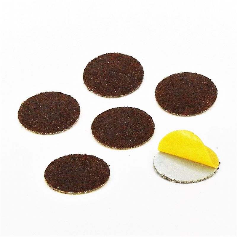 dischi abrasivi in tela corindone adesiva psa autoadesivi microdischi d. 20 mm. p 120 a