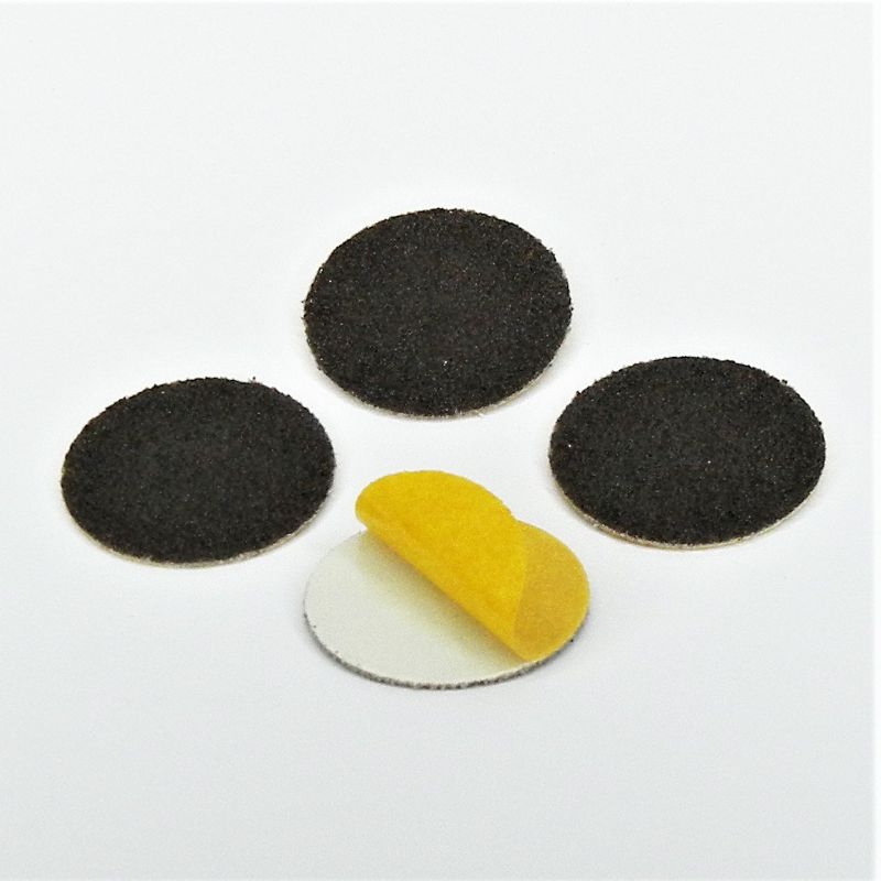 dischi abrasivi in tela corindone adesiva psa autoadesivi microdischi d. 33 mm. p 80 a