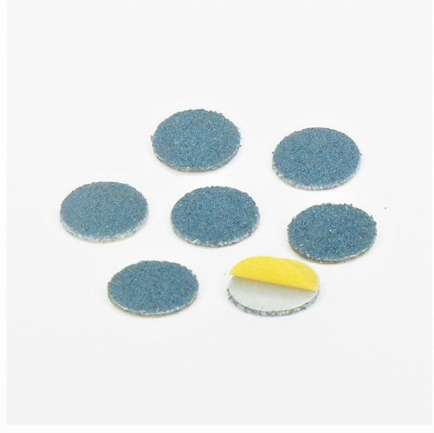 dischi abrasivi in tela zirconio adesiva psa autoadesivi microdischi d. 10 mm. p 150 z