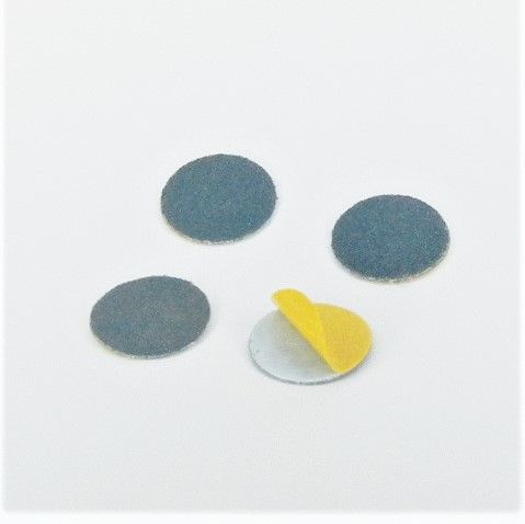 dischi abrasivi in tela zirconio adesiva psa autoadesivi microdischi d. 20 mm. p 150 z