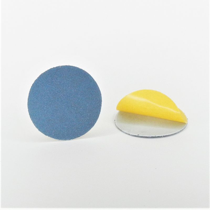 dischi abrasivi in tela zirconio adesiva psa autoadesivi microdischi d. 45 mm. p 120 z