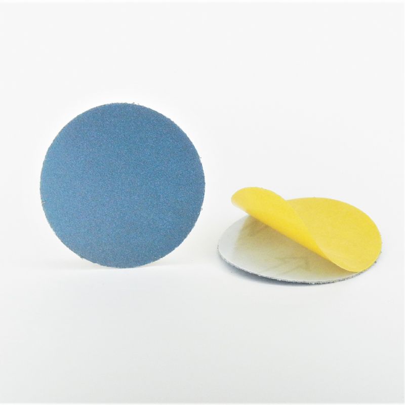 dischi abrasivi in tela zirconio adesiva psa autoadesivi microdischi d. 60 mm. p 120 z