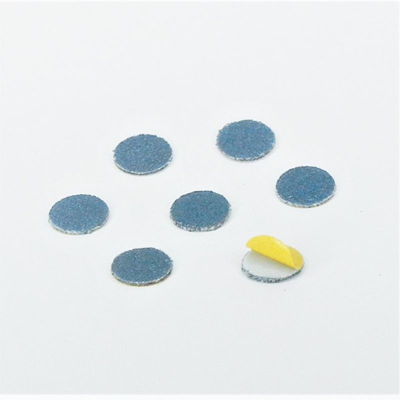 dischi abrasivi in tela zirconio adesiva psa autoadesivi microdischi d. 10 mm. p 120 z