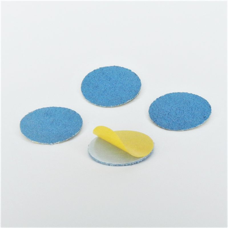 dischi abrasivi in tela zirconio adesiva psa autoadesivi microdischi d. 33 mm. p 60 z
