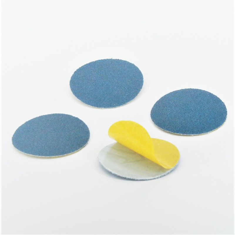 dischi abrasivi in tela zirconio adesiva psa autoadesivi microdischi d. 40 mm. p 120 z